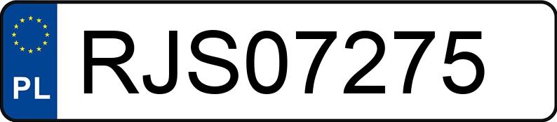Numer rejestracyjny RJS 07275 posiada FIAT 500 1.2 MR`14 E6 Pop - RJS07275