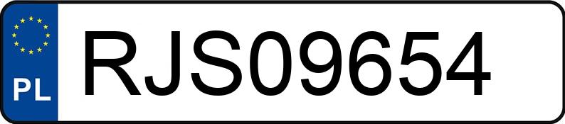 Numer rejestracyjny RJS 09654 posiada AUDI A4 - RJS09654