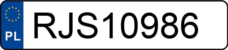 Numer rejestracyjny RJS 10986 posiada RENAULT CLIO - RJS10986