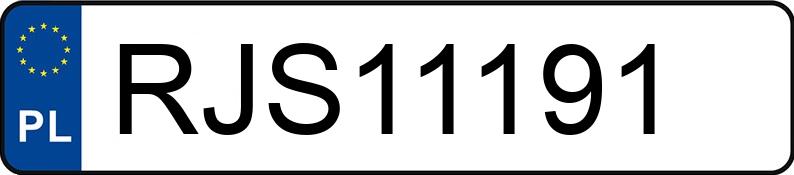 Numer rejestracyjny RJS 11191 posiada KIA RIO - RJS11191