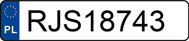 Numer rejestracyjny RJS 18743 posiada FIAT 126 ELX Maluch SX - RJS18743