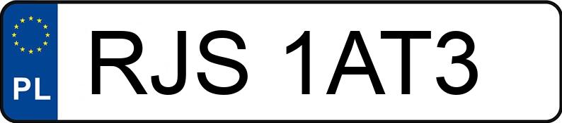 Numer rejestracyjny RJS 1AT3 posiada VOLKSWAGEN Golf III 1.9 TDI Kat. MR`91 GL - RJS1AT3