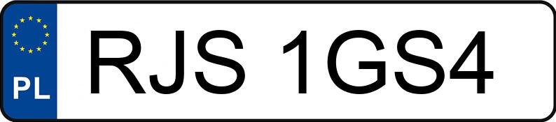 Numer rejestracyjny RJS 1GS4 posiada BMW 318 - RJS1GS4