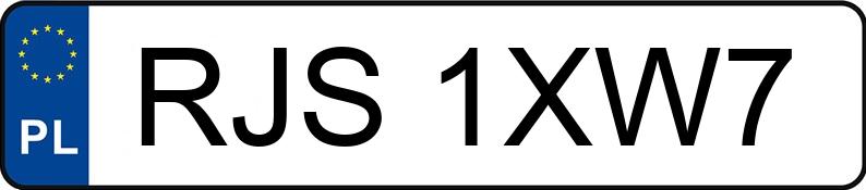 Numer rejestracyjny RJS 1XW7 posiada VOLKSWAGEN JETTA - RJS1XW7