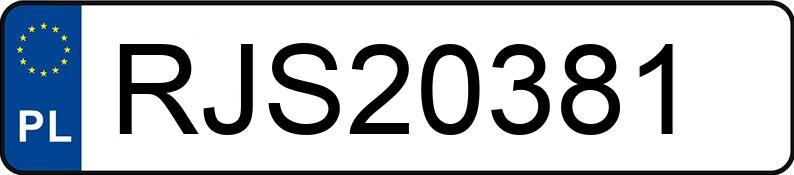 Numer rejestracyjny RJS 20381 posiada AUDI A6 Avant 40 TDi MR`18 E6 C8 S tronic - RJS20381
