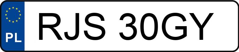 Numer rejestracyjny RJS 30GY posiada TOYOTA CAMRY - RJS30GY