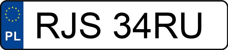 Numer rejestracyjny RJS 34RU posiada MERCEDES-BENZ 250 D Kat. 124 250D - RJS34RU