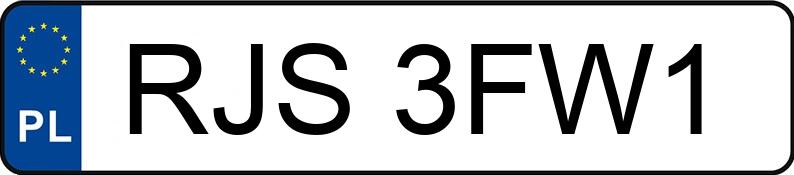 Numer rejestracyjny RJS 3FW1 posiada PEUGEOT 307 - RJS3FW1