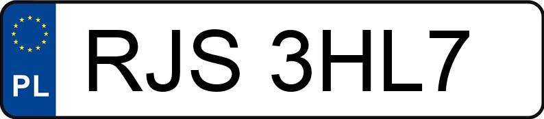 The registration number RJS 3HL7 has MAZDA 6 - 2.0 MR`02 E3 Touring - RJS3HL7