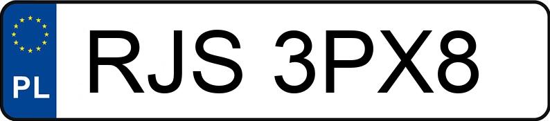 Numer rejestracyjny RJS 3PX8 posiada ROMET Skutery 727 Premium 10 - RJS3PX8