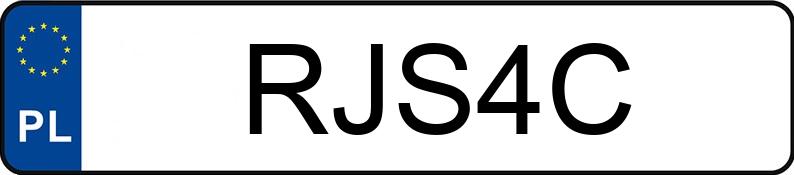 Numer rejestracyjny RJS 4C posiada CADILLAC DE VILLE - RJS4C