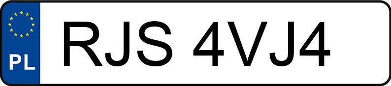 Numer rejestracyjny RJS 4VJ4 posiada AUDI A6 2.0 TDi MR`04 E4 4F A6 2.0 TDi MR`04 E4 4F - RJS4VJ4