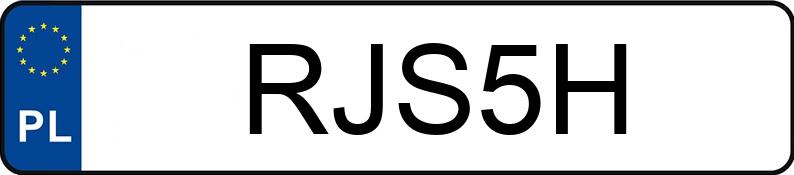 Numer rejestracyjny RJS 5H posiada CADILLAC DE VILLE - RJS5H