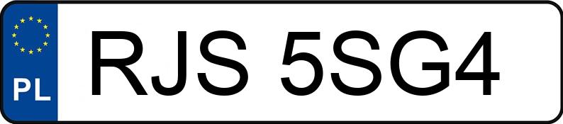 Numer rejestracyjny RJS 5SG4 posiada SKODA OCTAVIA 5E - RJS5SG4