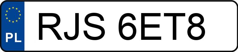 Pojazd o numerach RJS6ET8 uczestniczył w wypadku