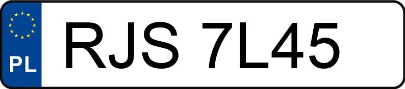 Numer rejestracyjny RJS 7L45 posiada AUDI 80 B4C - RJS7L45