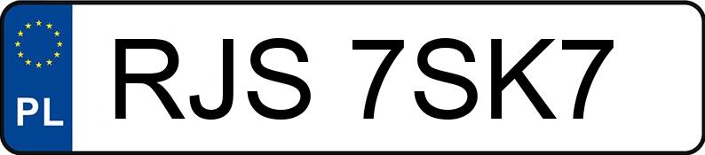 Numer rejestracyjny RJS 7SK7 posiada HONDA CR-V - RJS7SK7