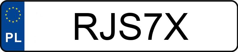 Numer rejestracyjny RJS 7X posiada SUZUKI SANTANA - RJS7X Numer rejestracyjny RJS 7X posiada SUZUKI SANTANA - RJS7X