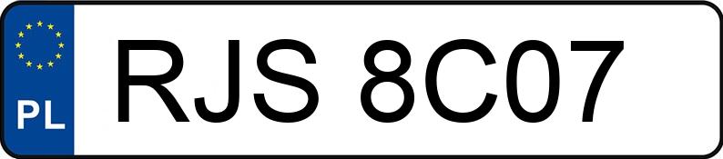 Numer rejestracyjny RJS 8C07 posiada NISSAN MICRA 1.3 - RJS8C07