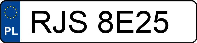 Numer rejestracyjny RJS 8E25 posiada JAGUAR DAIMLER 3.6 - RJS8E25