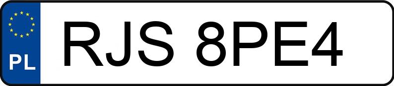Numer rejestracyjny RJS 8PE4 posiada TOROS CY50T-8 CY50T-8 - RJS8PE4