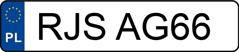 Numer rejestracyjny RJS AG66 posiada HONDA CR-V - RJSAG66