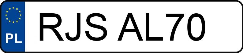 Numer rejestracyjny RJS AL70 posiada OPEL ZAFIRA - RJSAL70