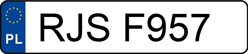 Numer rejestracyjny RJS F957 posiada OPEL ASTRA - RJSF957