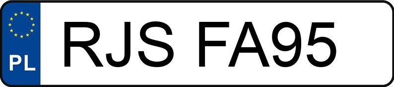 Numer rejestracyjny RJS FA95 posiada AUDI Q3 - RJSFA95