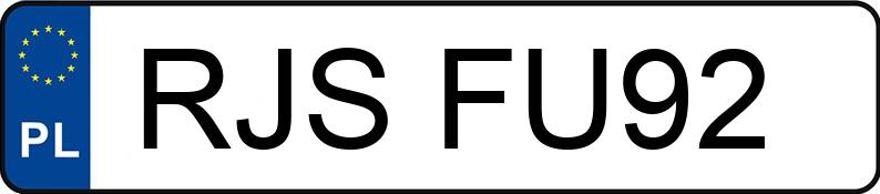 Numer rejestracyjny RJS FU92 posiada SEAT IBIZA - RJSFU92 Numer rejestracyjny RJS FU92 posiada SEAT IBIZA - RJSFU92