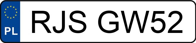 Numer rejestracyjny RJS GW52 posiada PEUGEOT 307 2.0 HDI MR`01 E3 XR - RJSGW52