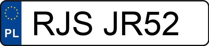 Numer rejestracyjny RJS JR52 posiada HONDA Civic 1.6i MR`95 iLS - RJSJR52