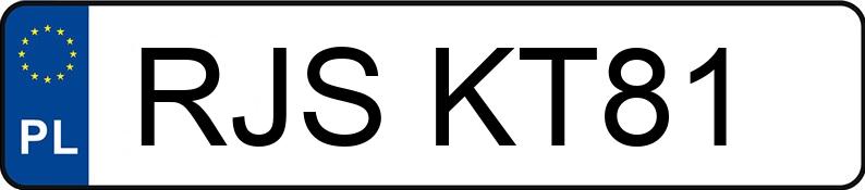 Numer rejestracyjny RJS KT81 posiada AUDI A6 - RJSKT81 Numer rejestracyjny RJS KT81 posiada AUDI A6 - RJSKT81