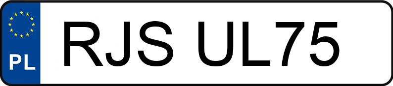 Numer rejestracyjny RJS UL75 posiada CITROEN JUMPY - RJSUL75