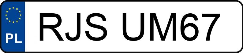 Numer rejestracyjny RJS UM67 posiada BMW 320i Kat. MR`98 E46 320i Kat. MR`98 E46 - RJSUM67