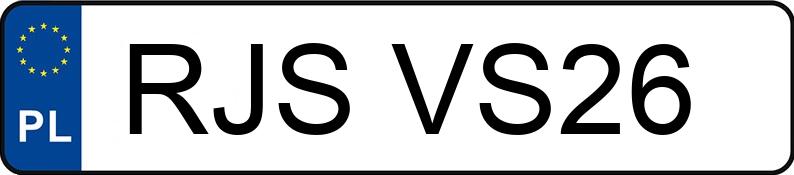 Numer rejestracyjny RJS VS26 posiada KIA Sportage 2.0 CRDi MR`14 E5 L 4WD - RJSVS26