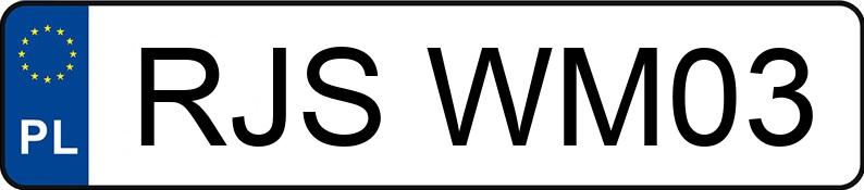 Numer rejestracyjny RJS WM03 posiada KIA PICANTO - RJSWM03