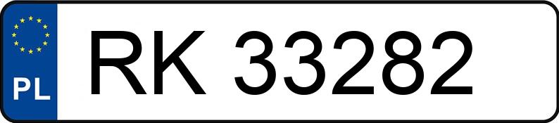 Numer rejestracyjny RK 33282 posiada VOLKSWAGEN GOLF - RK33282