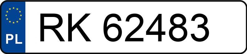 Numer rejestracyjny RK 62483 posiada BMW 320 D - RK62483