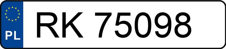 Numer rejestracyjny RK 75098 posiada BMW 116D - RK75098