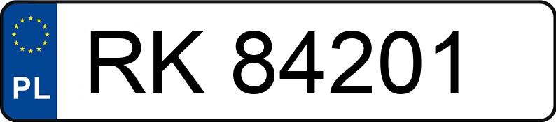 Numer rejestracyjny RK 84201 posiada BMW 116I - RK84201