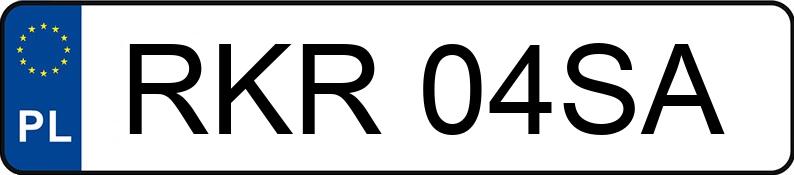 Numer rejestracyjny RKR 04SA posiada AUDI 80 1.6 D - RKR04SA