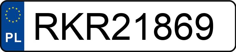 Numer rejestracyjny RKR 21869 posiada BMW 320i Coupe Kat. E36 320i Coupe Kat. E36 - RKR21869