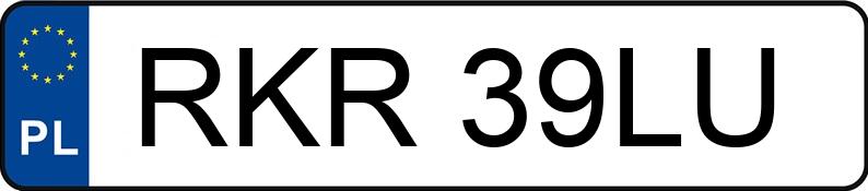 Numer rejestracyjny RKR 39LU posiada NISSAN ALMERA - RKR39LU Numer rejestracyjny RKR 39LU posiada NISSAN ALMERA - RKR39LU
