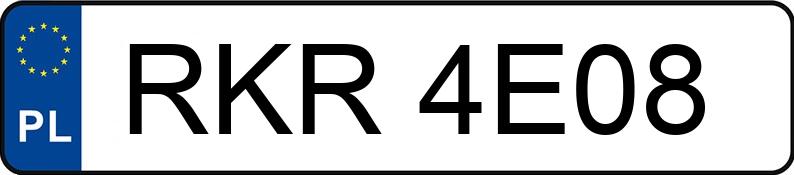 Numer rejestracyjny RKR 4E08 posiada OPEL SIGNUM - RKR4E08