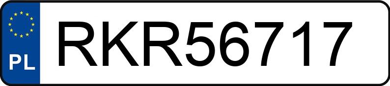 Numer rejestracyjny RKR 56717 posiada MITSUBISHI ECLIPSE - RKR56717
