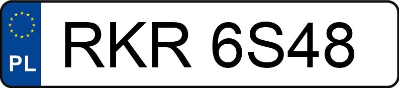Numer rejestracyjny RKR 6S48 posiada AUDI B4 - RKR6S48