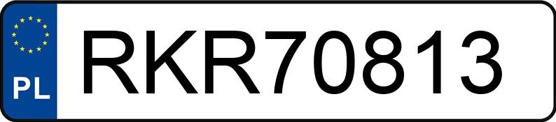 Numer rejestracyjny RKR 70813 posiada VOLKSWAGEN GOLF - RKR70813