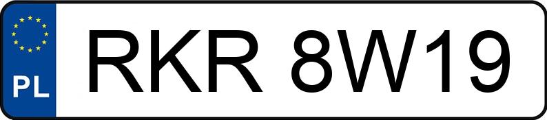 Numer rejestracyjny RKR 8W19 posiada VOLKSWAGEN Golf IV 1.9 TDI MR`97 GTI - RKR8W19