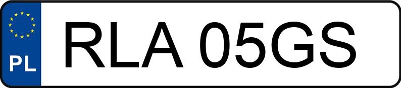 Numer rejestracyjny RLA 05GS posiada BMW 316 I 1.6 - RLA05GS